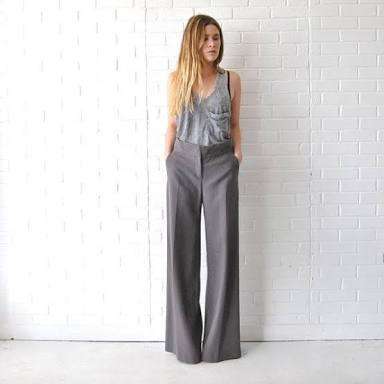 GREY Wide Leg Pants
