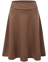 Brown panel skirt