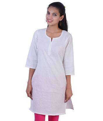 White Kurti Style Top
