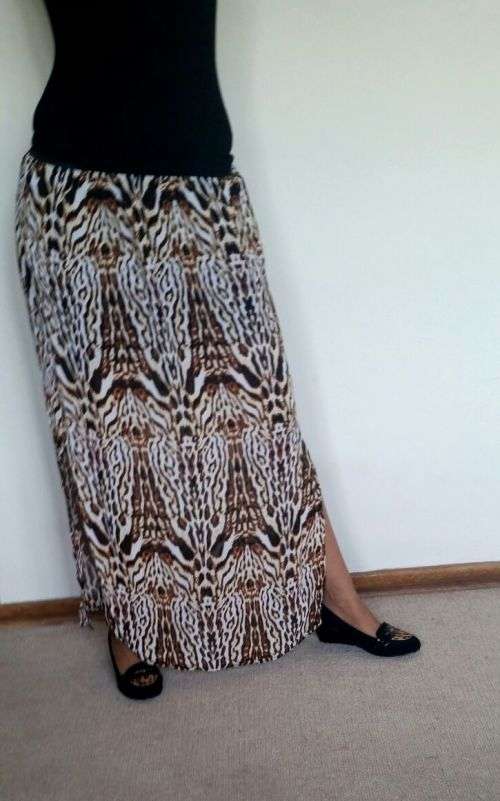 Leopard print skirt with tags