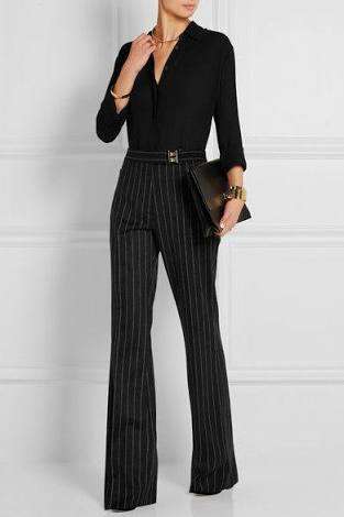 Bootleg pin stripe pants SIZE 32