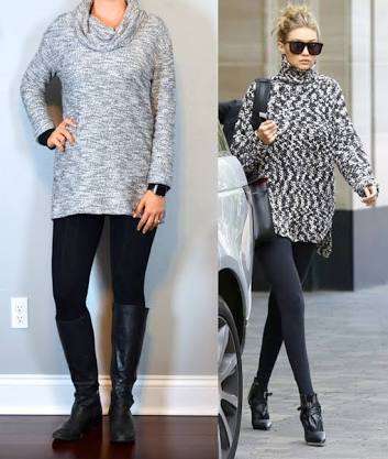 Black fleece inner Leggings