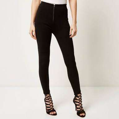 Sexy Black Leggings with zip detail ....LIMITED STOCK!!!!