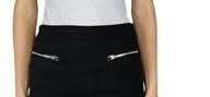 Black waisted skirt with zip detail...LIMITED STOCK