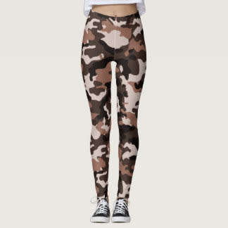 Brown/white Camp Tights