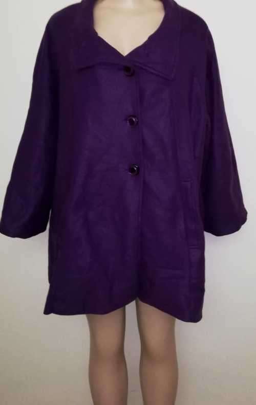 Gorgeous purple Melton coat