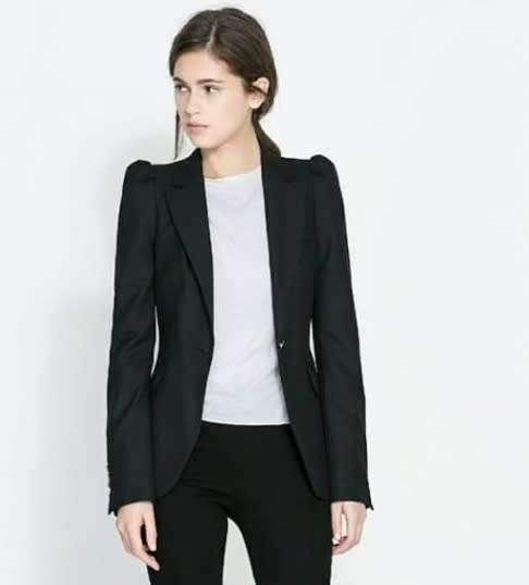 Beautiful black blazer with lifted shoulder pads