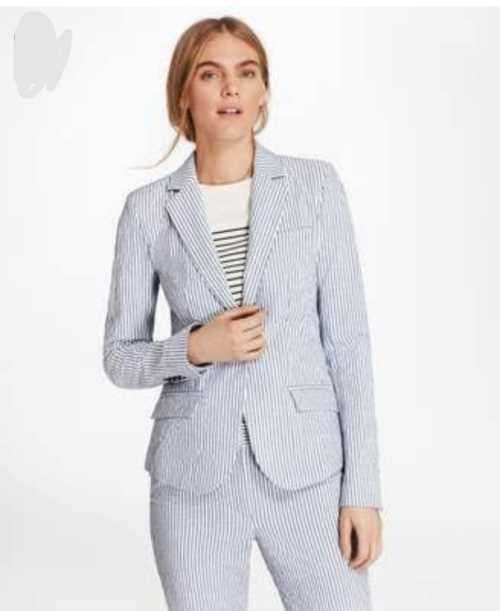 Crepe Nautical Blazer