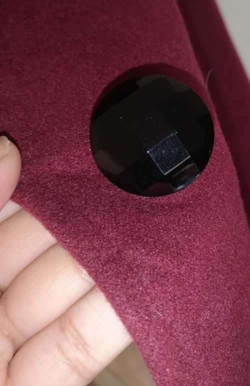 Beautiful Burgundy Melton Coat