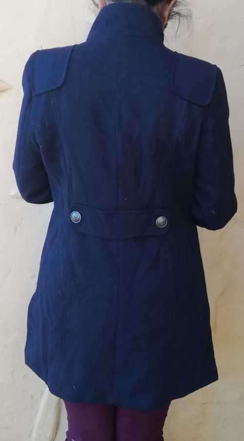 Beautiful Navy Melton Coat