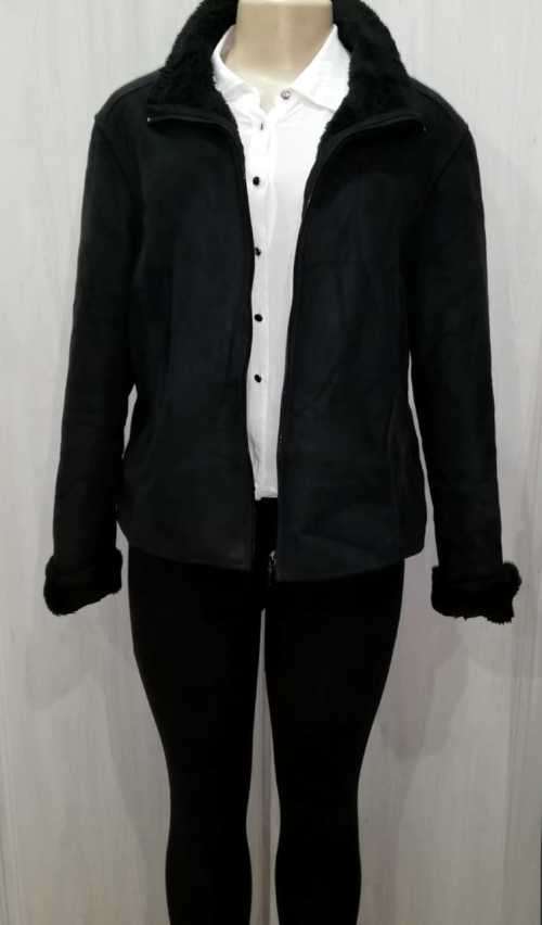 Suede Jacket with full fur inner