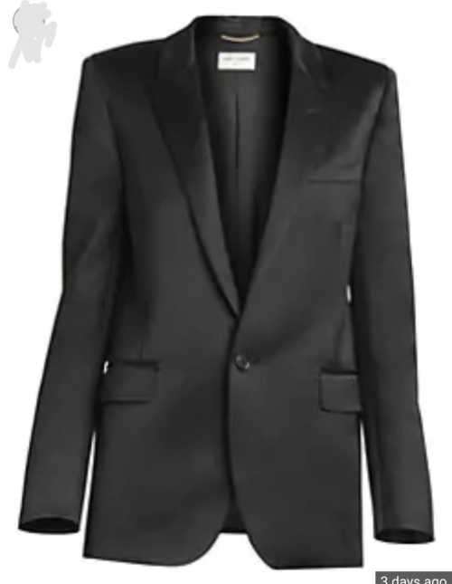 Stunning black Blazer with satin collar