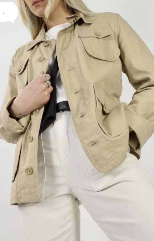 Beige Button Jacket