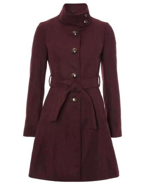 Gorgeous Maroon Melton Coat