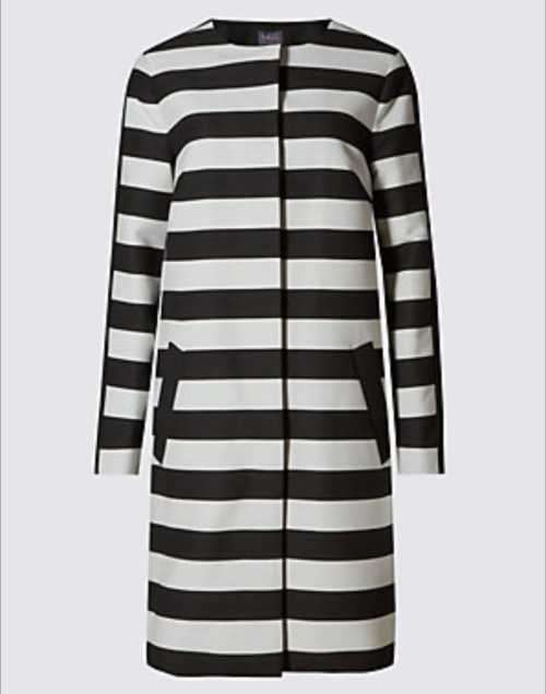 Designer Collarless striped Cost