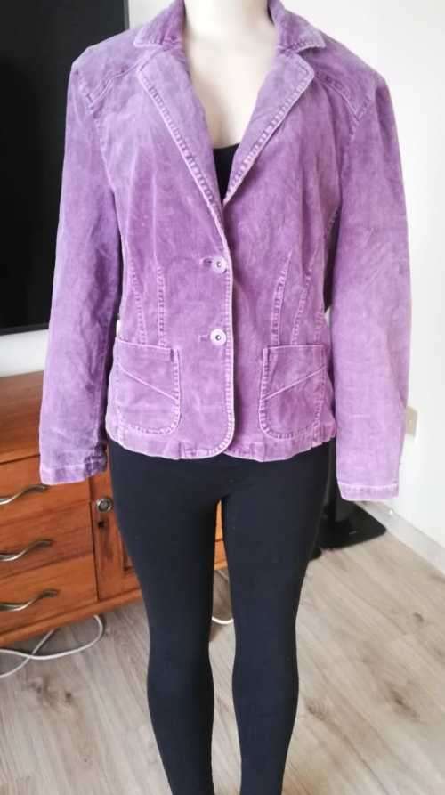 Exquisite Purple Corduroy Blazer