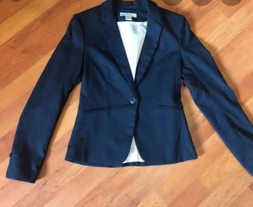 H&M fitted navy blazer