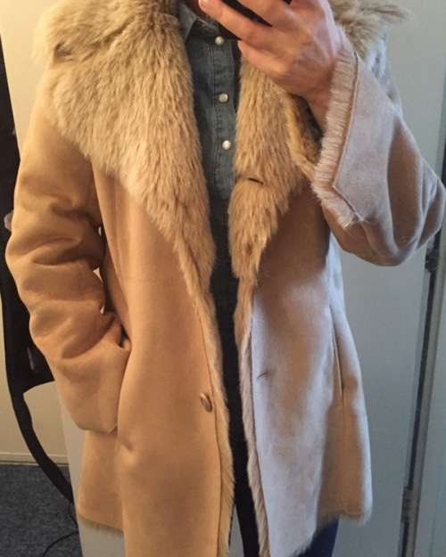 Wallis Suede and Fur Coat