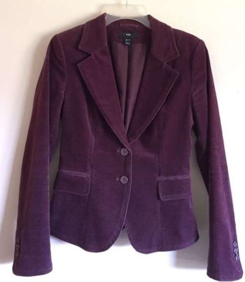 H&M Exquisite Purple Corduroy Blazer