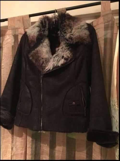 Biker Style Suede Jacket