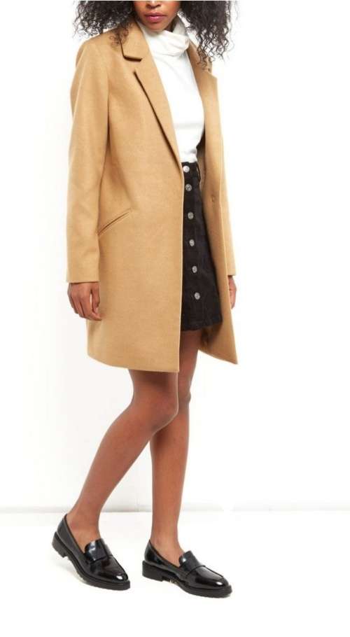 Camel Boyfriend Coat