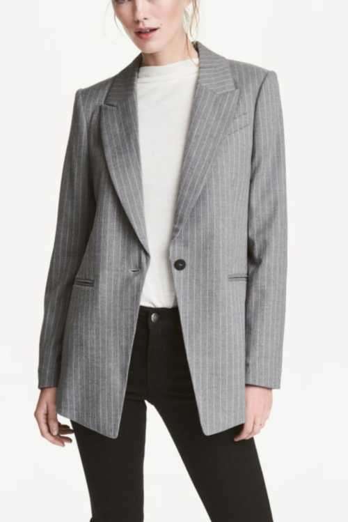 Grey pinstripe Blazer