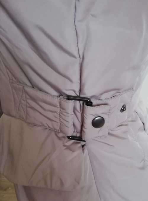 Long Beige Puffer Jacket