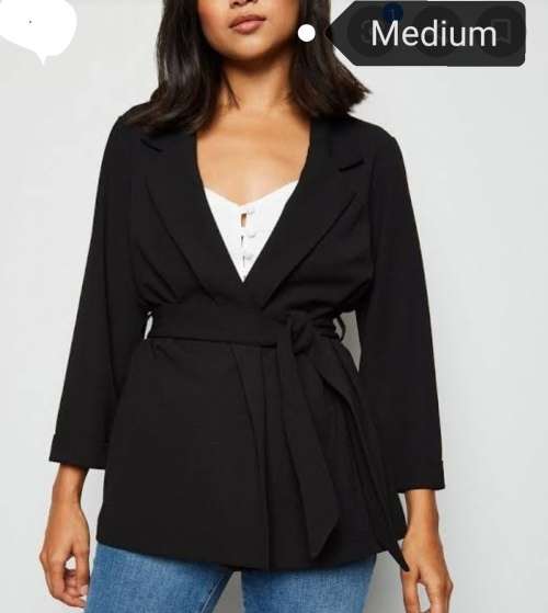 Luxurious Suede Belted blazer