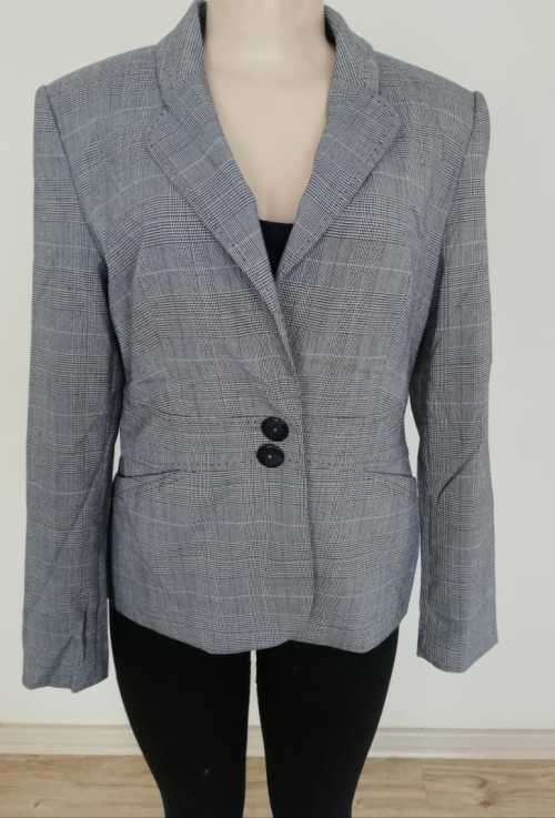 Grey check  fitted  Blazer