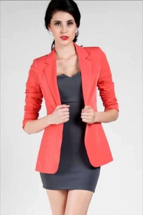 Salmon Blazer with the most beautiful lining