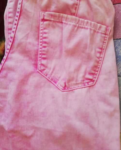 Beautiful Denim pink and white mix jeans