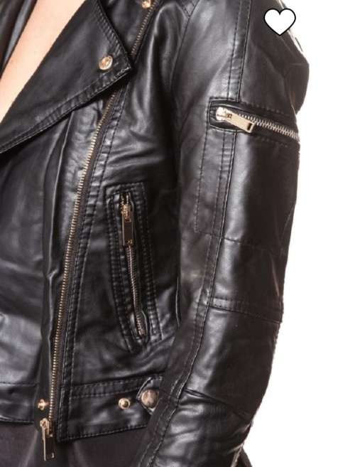 Faux Leather Biker Jacket