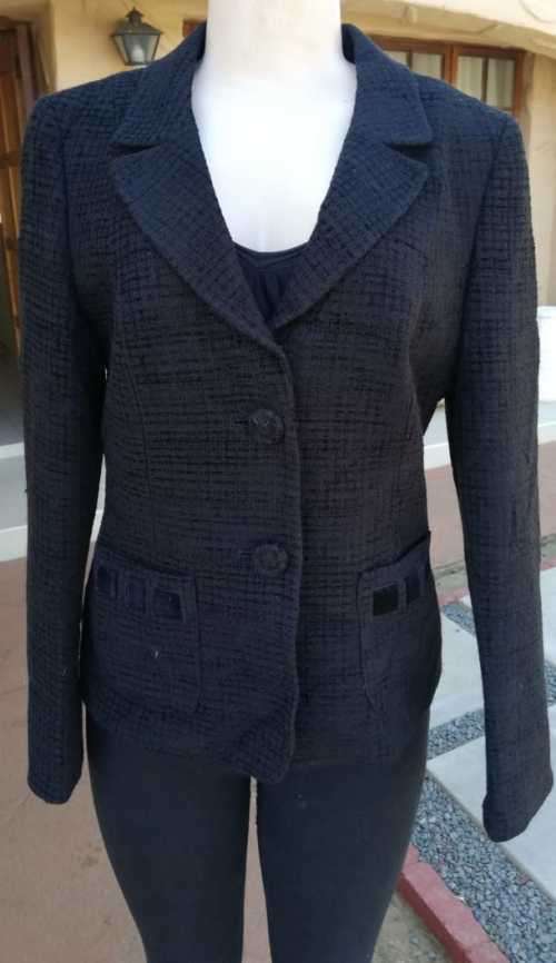 Black Velvet Mix Coat