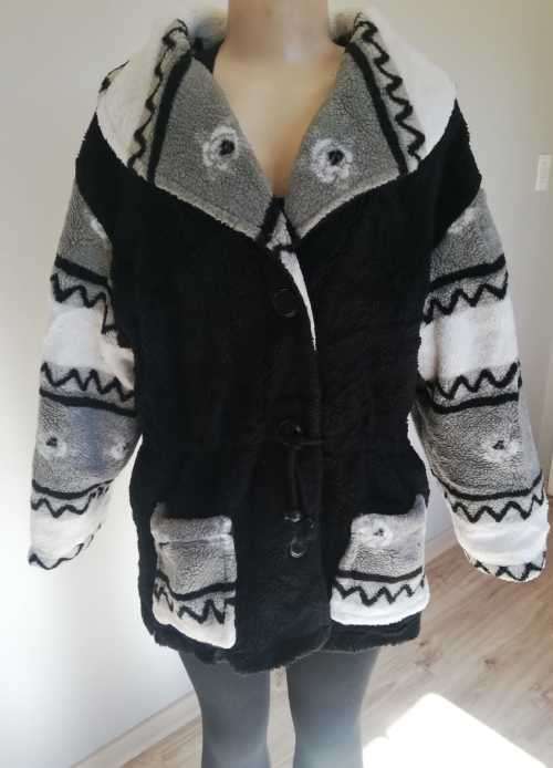 Wool Blend Jersey Coat