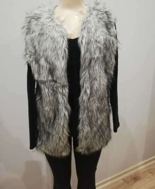 Stunning Grey Mix  Fur Gilet