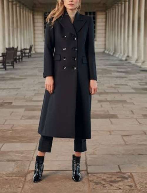 Beautiful Black Maxi Coat