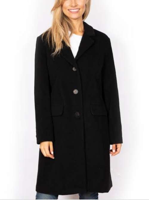 Melton black Coat