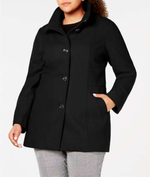 Gorgeous Black Melton Peacoat