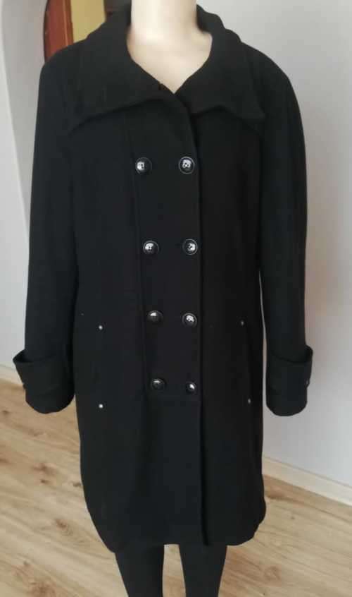 Classic Black Melton Coat
