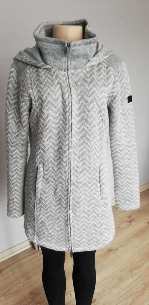 Branded Grey Zip up Coat