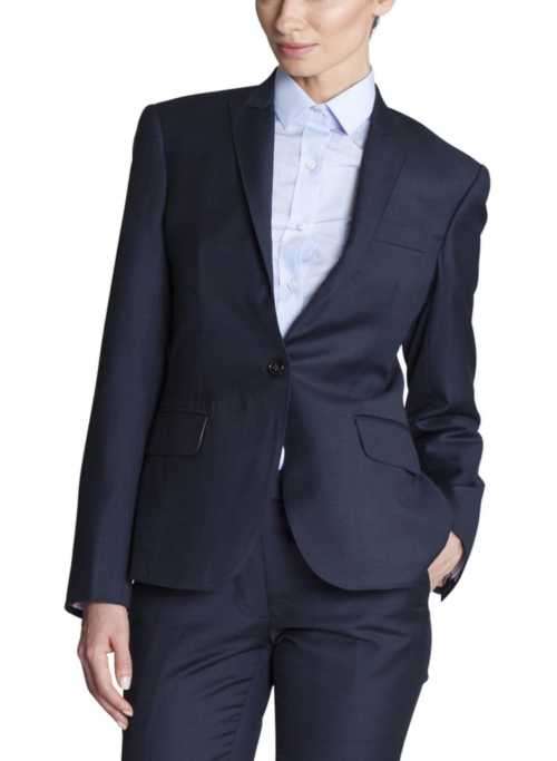 Stunning fitted spotted Navy Blazer