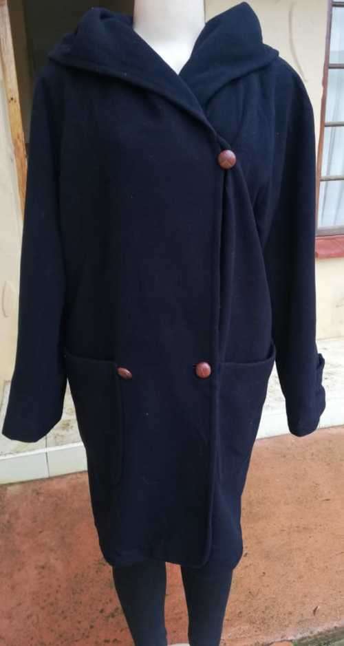 Maxi Wool Navy Coat
