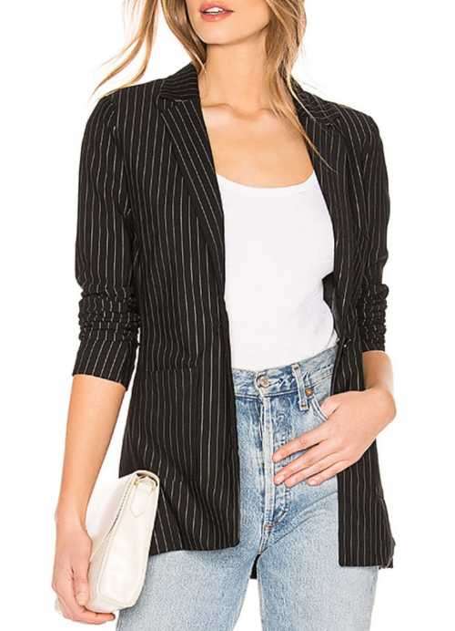 Stylish Pinstripe Blazer