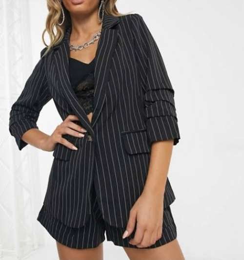 Stylish Pinstripe Blazer
