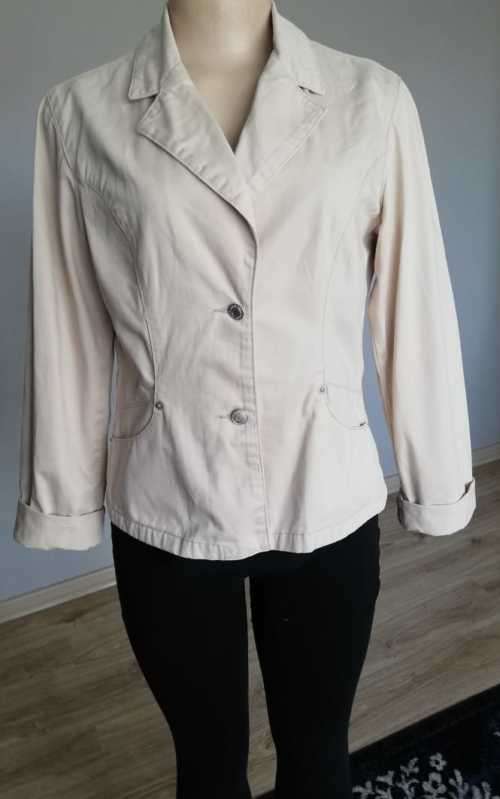 Stunning Beige Denim Jacket