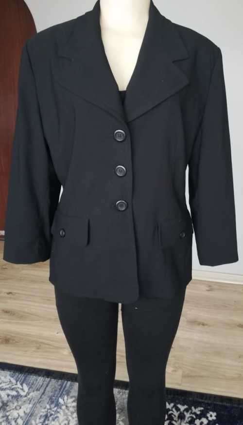 Stunning Black Button up Coat