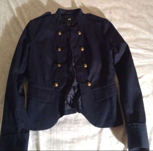 H&M Navy Military Style Jacket