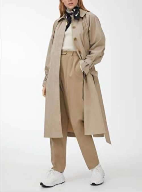Beige maxi Trench Coat