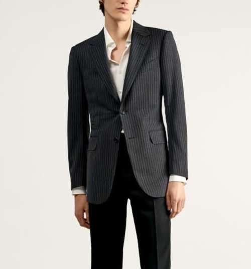 Mens Pinstripe Blazer