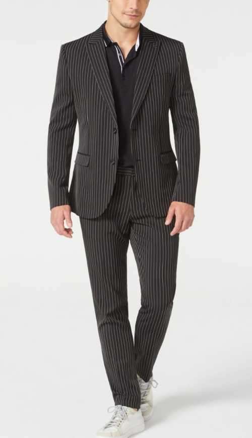 Mens Pinstripe Blazer